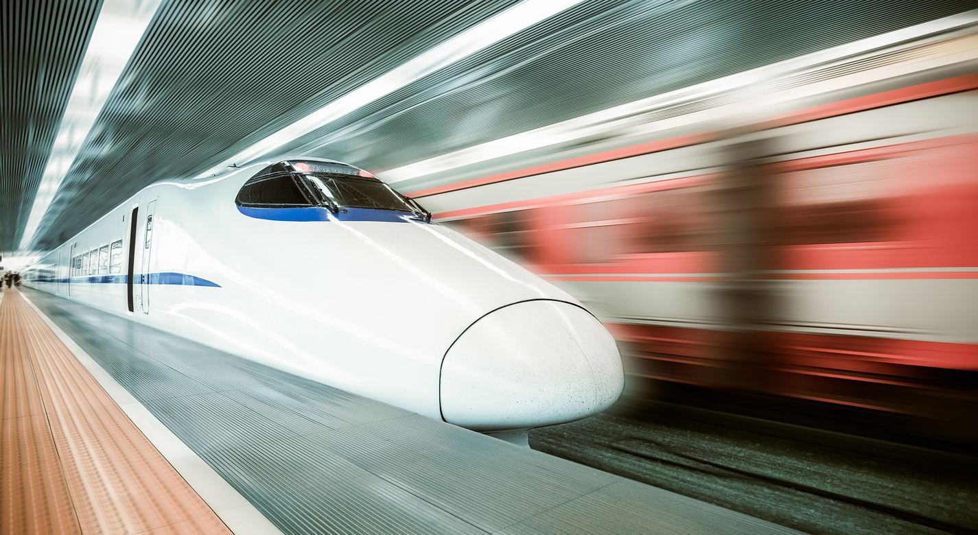 Modern High-Speed Train